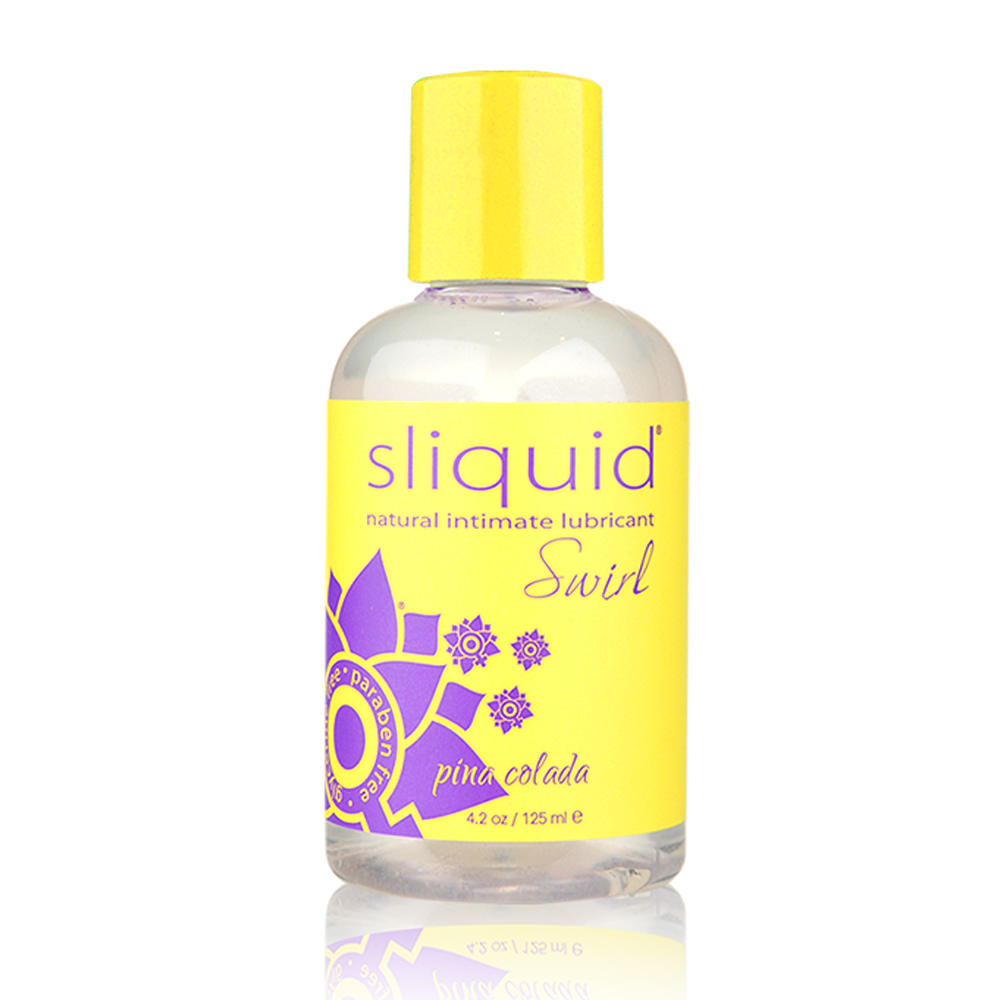 Sliquid Swirl Natural Lubricant Pina Colada 125ml - Adult Loving