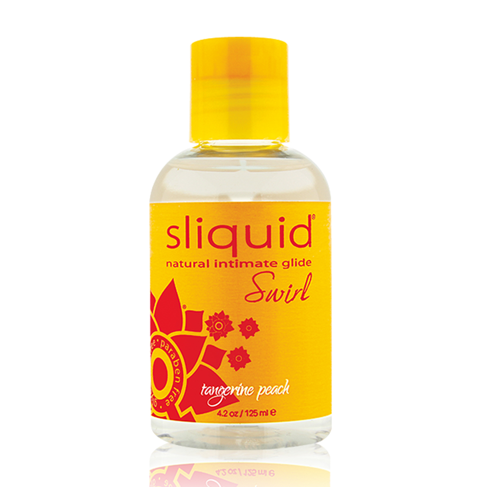 Sliquid Swirl Natural Lubricant Tangerine Peach 125ml - Adult Loving