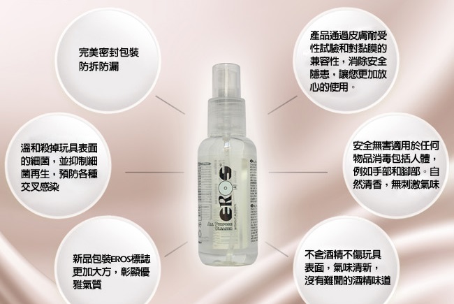 晴趣屋｜EROS情趣玩具清潔液 100ml